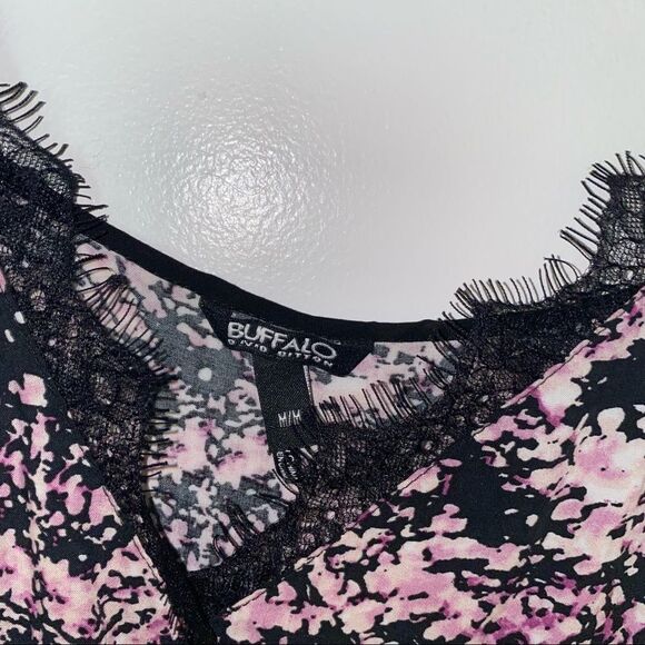 Buffalo Floral and Lace Sexy Summer Romper - Picture 5 of 6